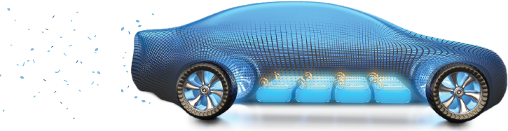 image of transparent electric vehicle
