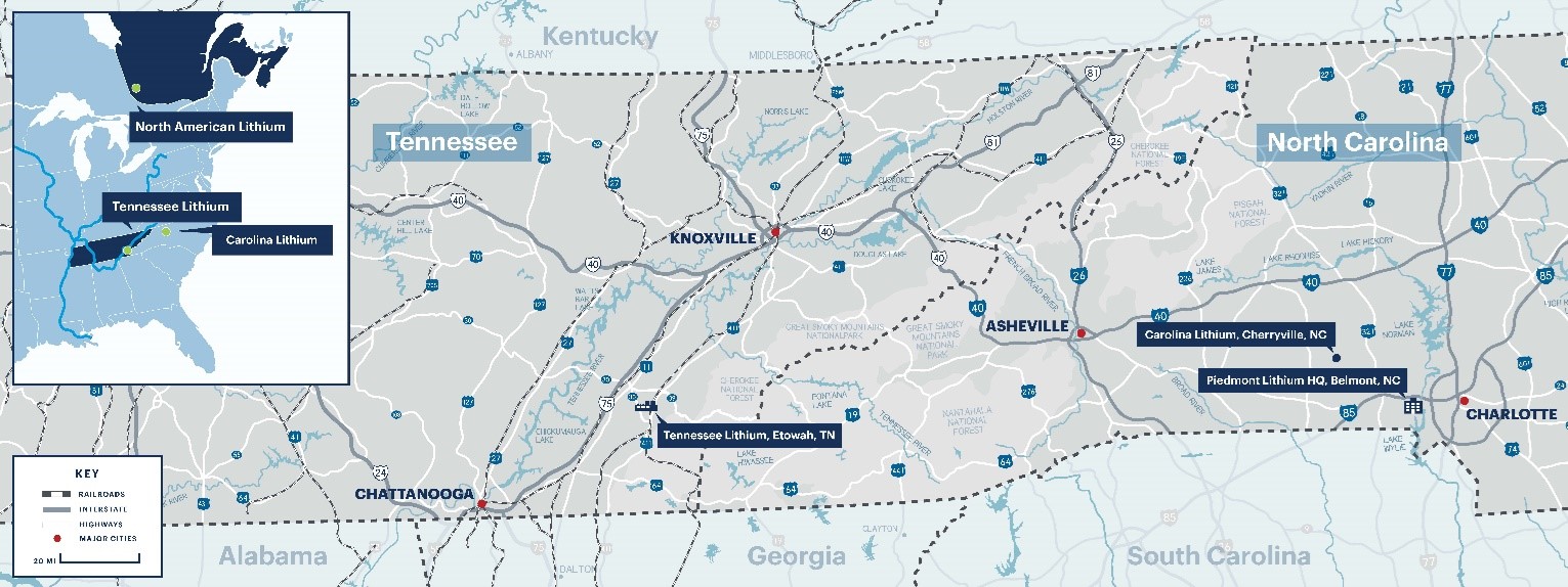 Piedmont Lithium Selects Tennessee For New Lithium Hydroxide Project ...